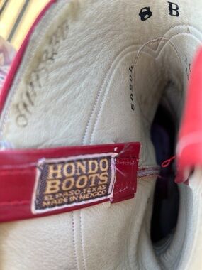 Hondo Boots Women or Men’s Red Cowboy Boots